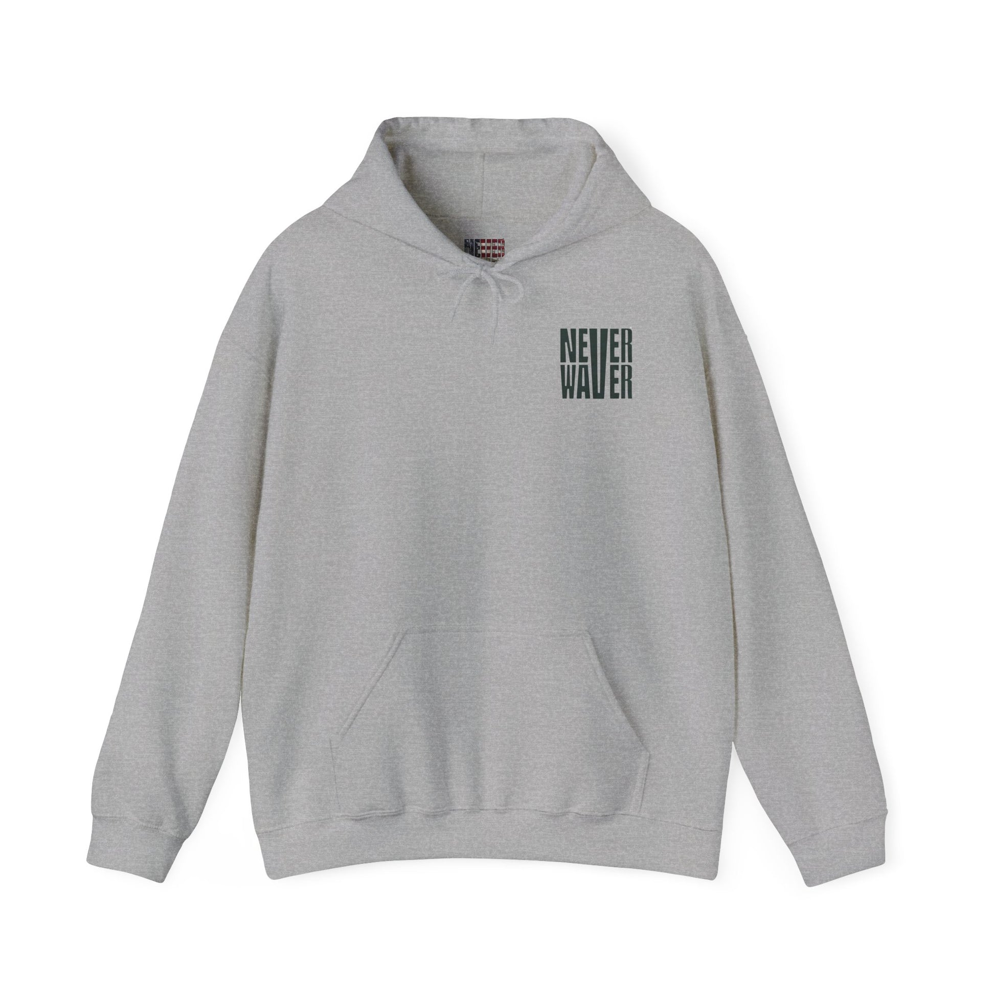 New York Fans Never Waver W Leopard Football Unisex Heavy Blend™ Hooded Sweatshirt - Never Waver