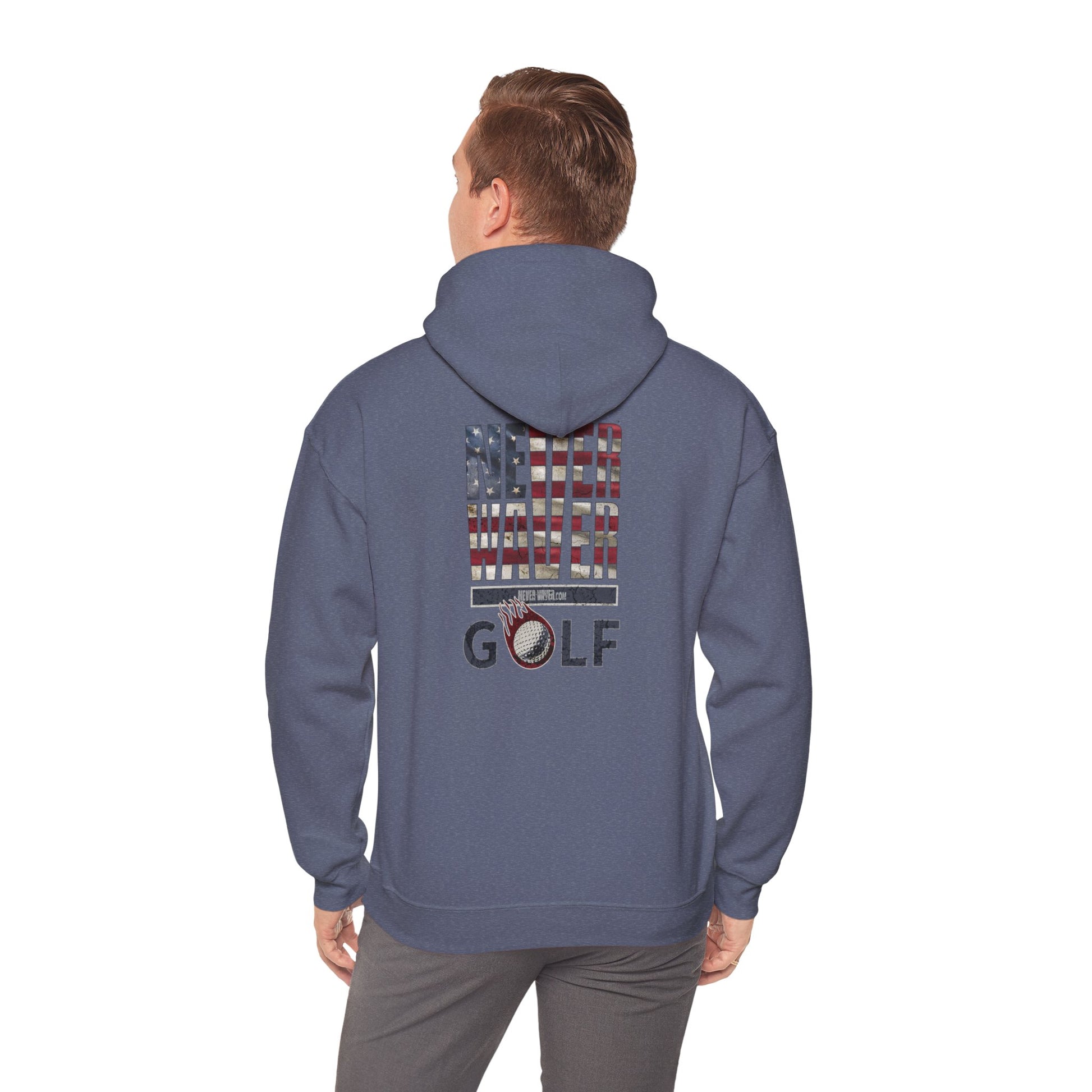 Never Waver Golf Hoodie - Unisex Heavy Blend™ Sweatshirt - Never Waver
