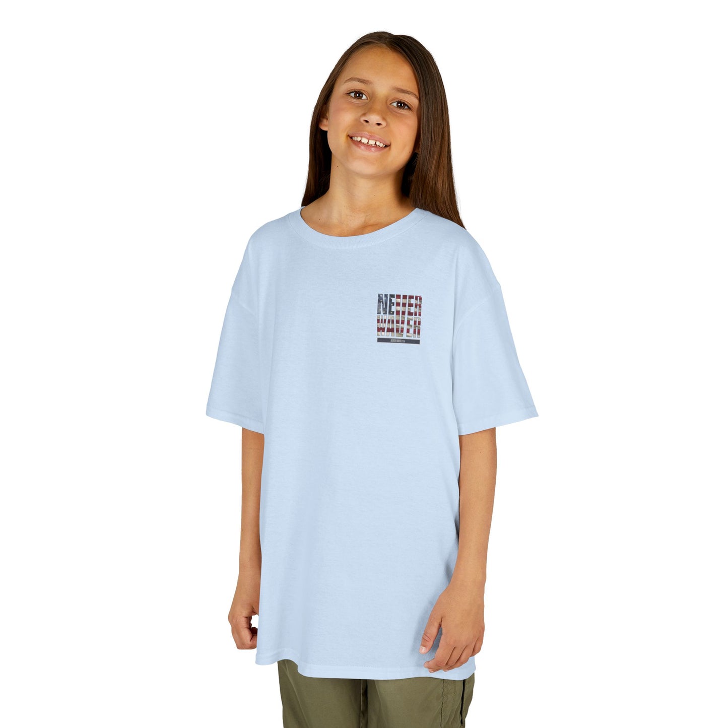 America Never Waver Kids Heavy Cotton™ Tee - Never Waver
