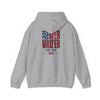 Patriotic Unisex Heavy Blend™ Hoodie - 'Never Waver Like This Mom' - Never Waver