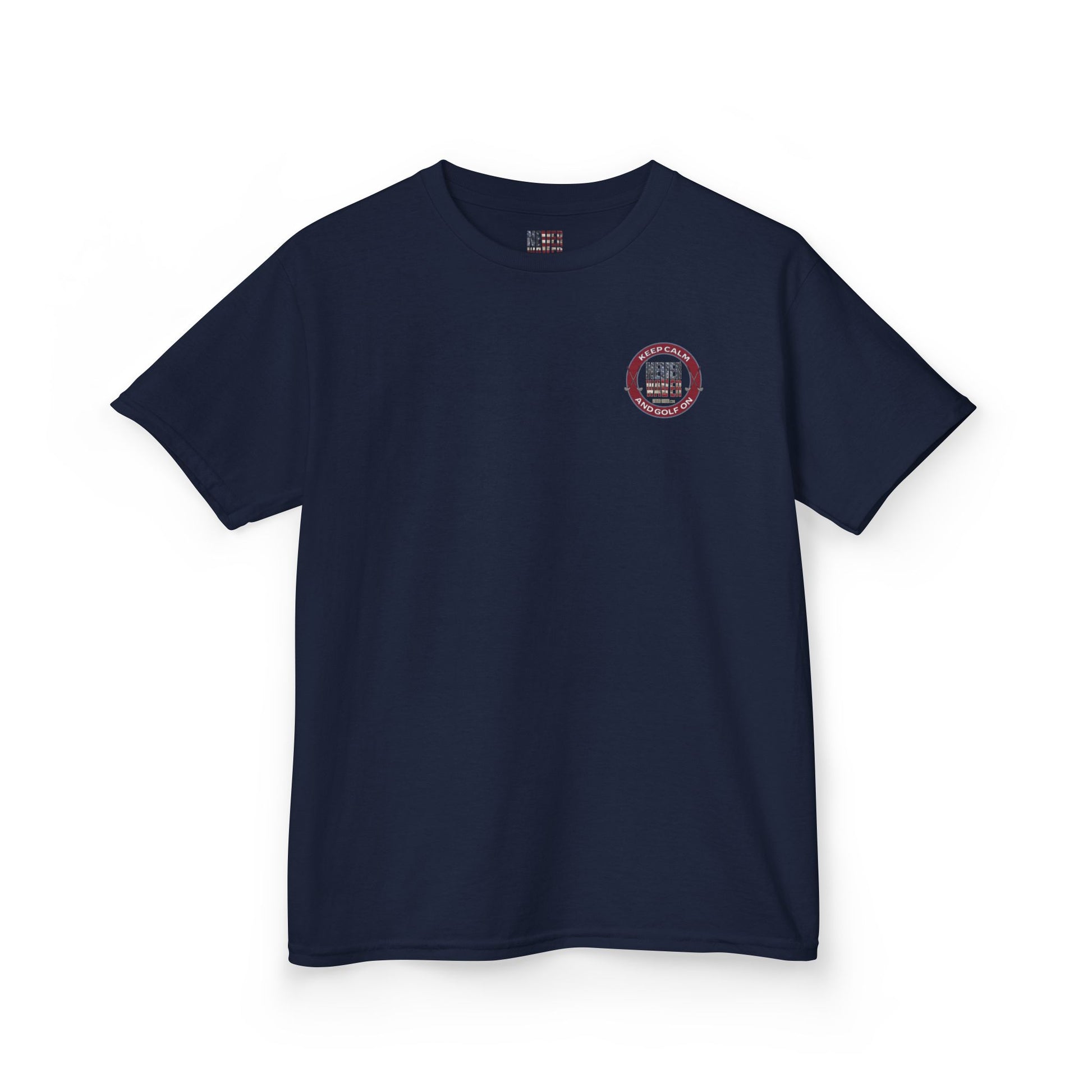 Kids Golf Tee - Keep Calm Never Waver and Golf On - Never Waver