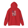Unisex Heavy Blend™ Hooded Sweatshirt - Stylish Comfort with 'Never Waver Trump Fist Pump W Jesus  Protection' Design - Never Waver