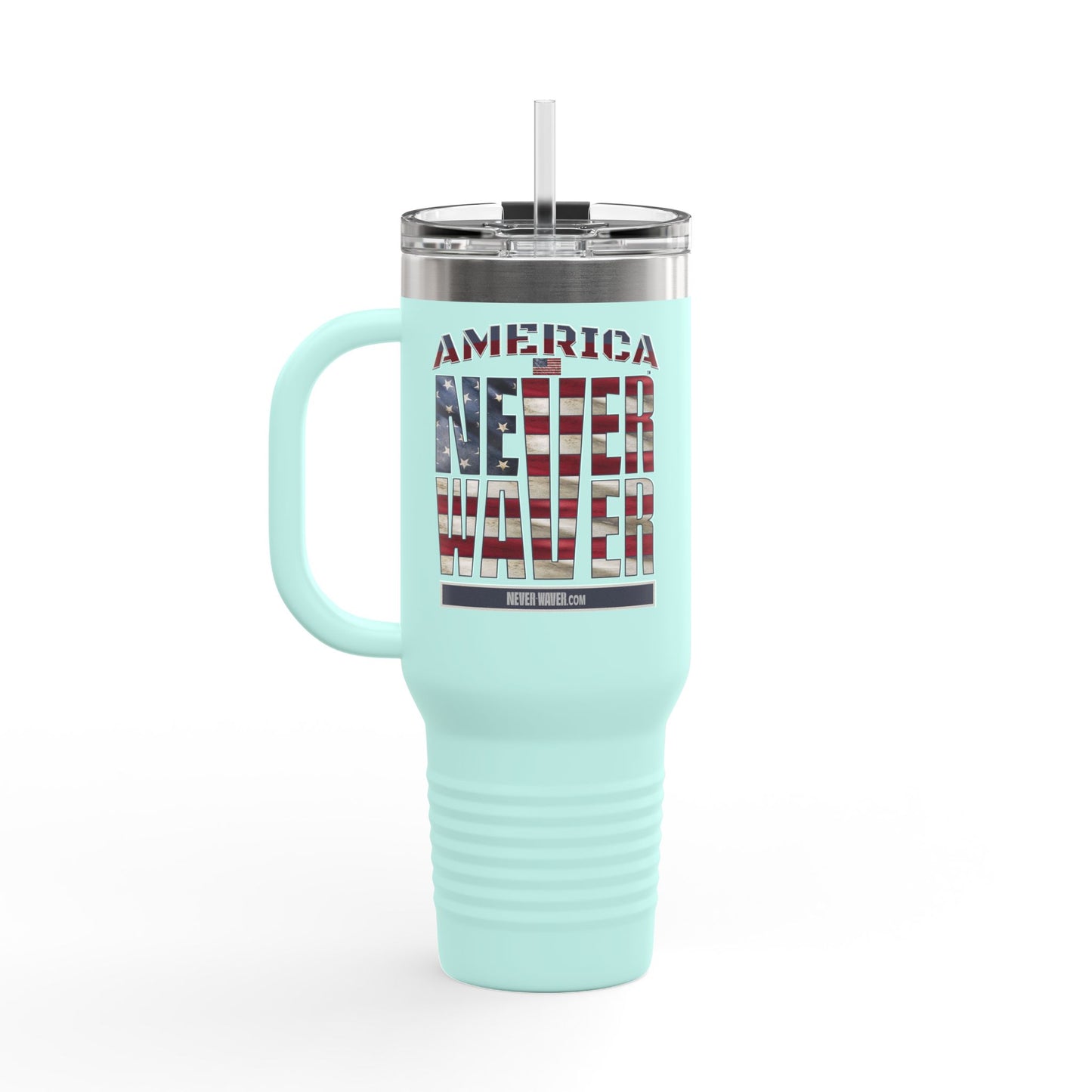 America Never Waver Insulated Travel Mug, 40oz - Never Waver