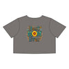 Women's Best Mom Ever Faded Crop Tee | Cute Gift for Mother's Day - Never Waver