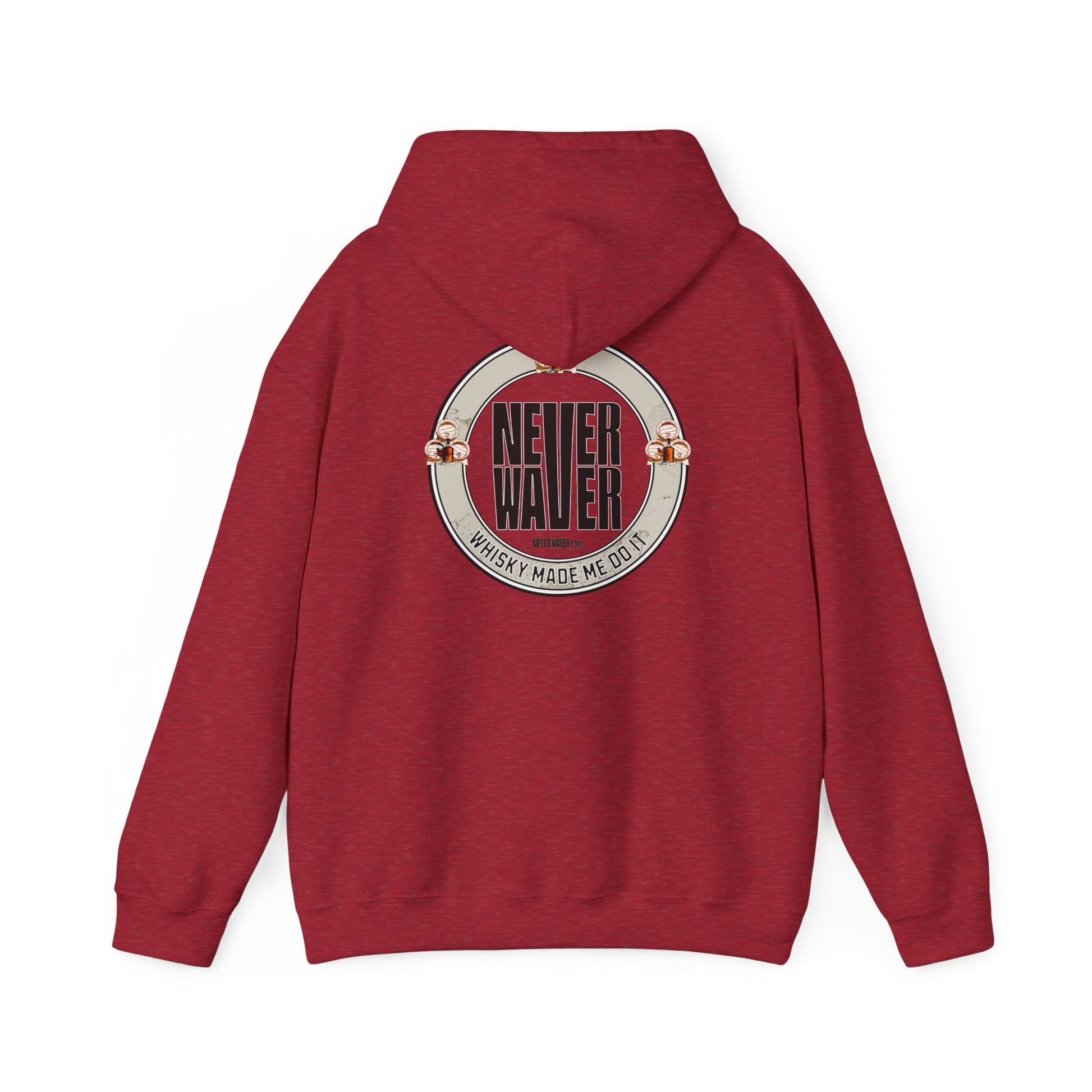Eco-Friendly Unisex Hoodie: "Never Waver - Whiskey Made me do it?" - Never Waver