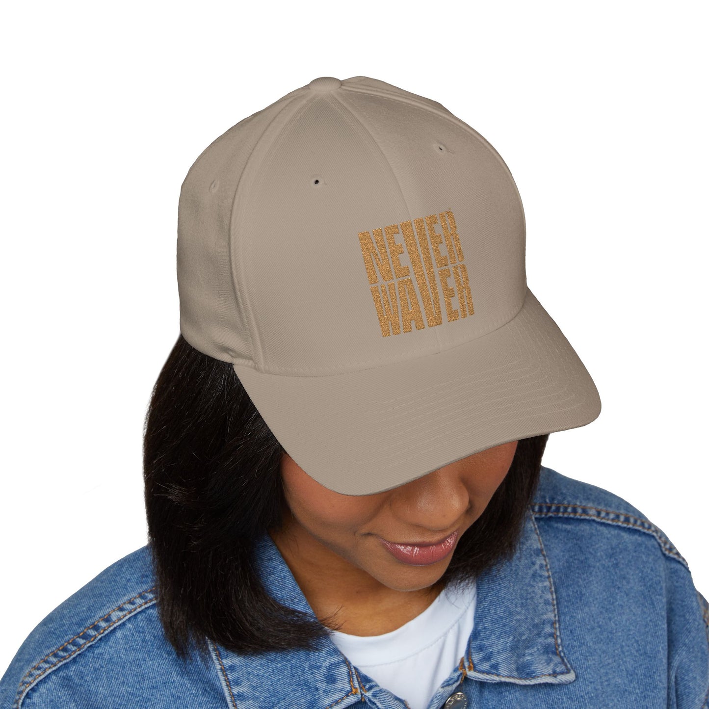 Never Waver Camouflage Embroidered Cap - Perfect for Outdoor Adventures