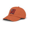 Unisex Distressed Cap - 'Never Waver' Casual Hat for Everyday Style Patriotic