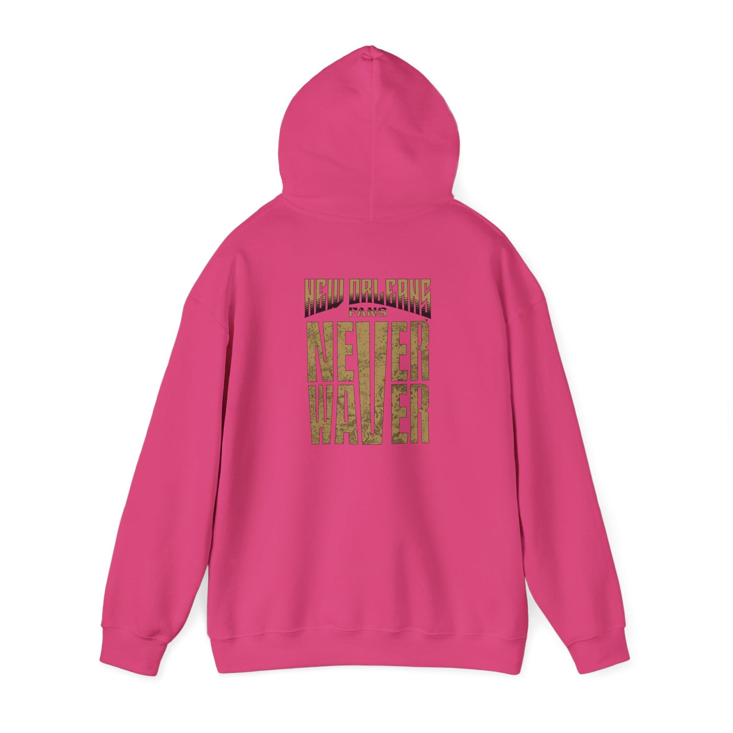 New Orleans Fans Never Waver Unisex Heavy Blend™ Hoodie - Motivational Sweatshirt for Fans - Never Waver