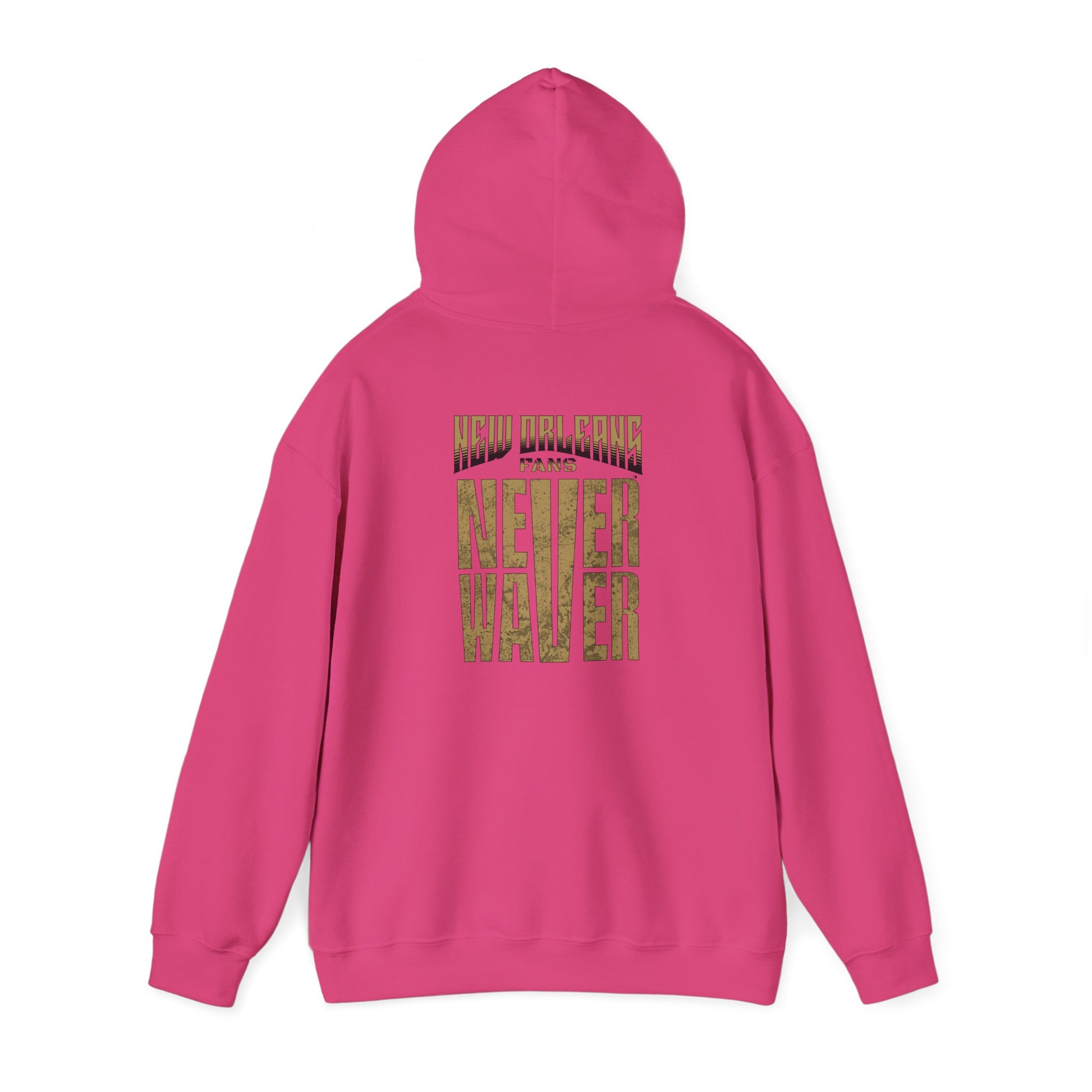 New Orleans Fans Never Waver Unisex Heavy Blend™ Hoodie - Motivational Sweatshirt for Fans - Never Waver