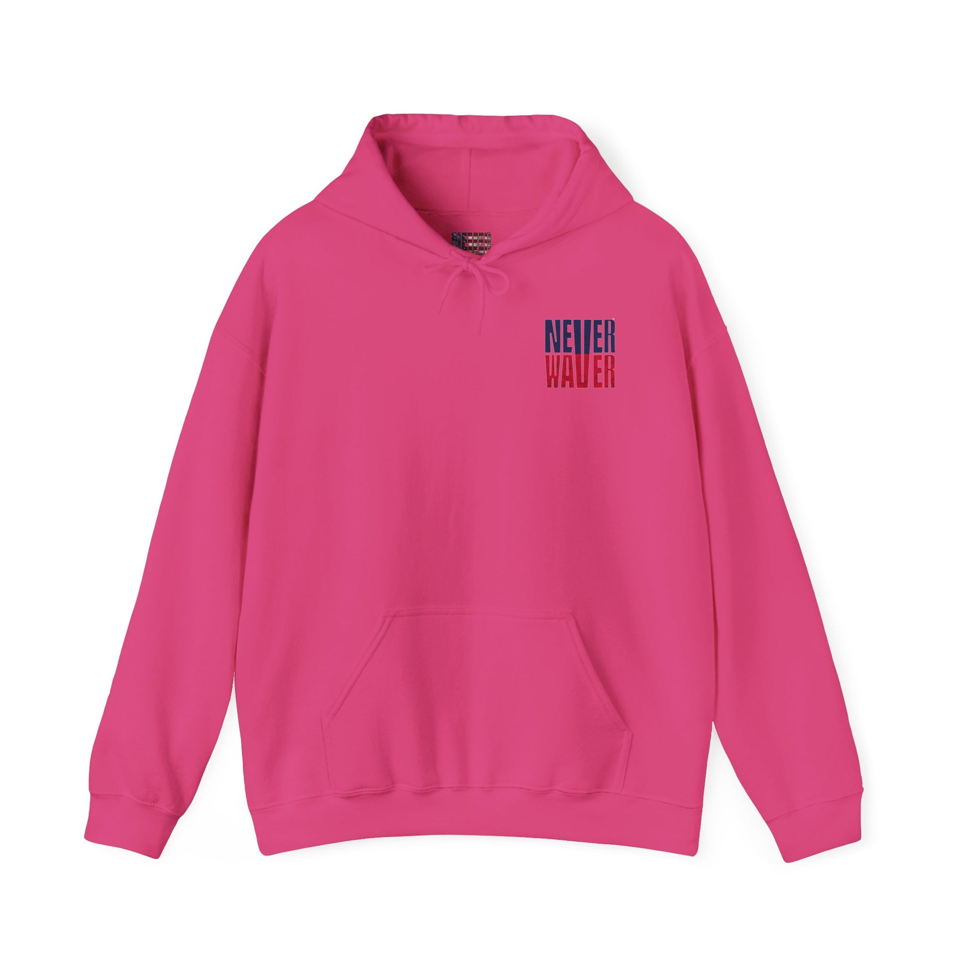 Unisex Heavy Blend™ Hooded Sweatshirt - New England Fans Never Waver w Leopard football - Never Waver