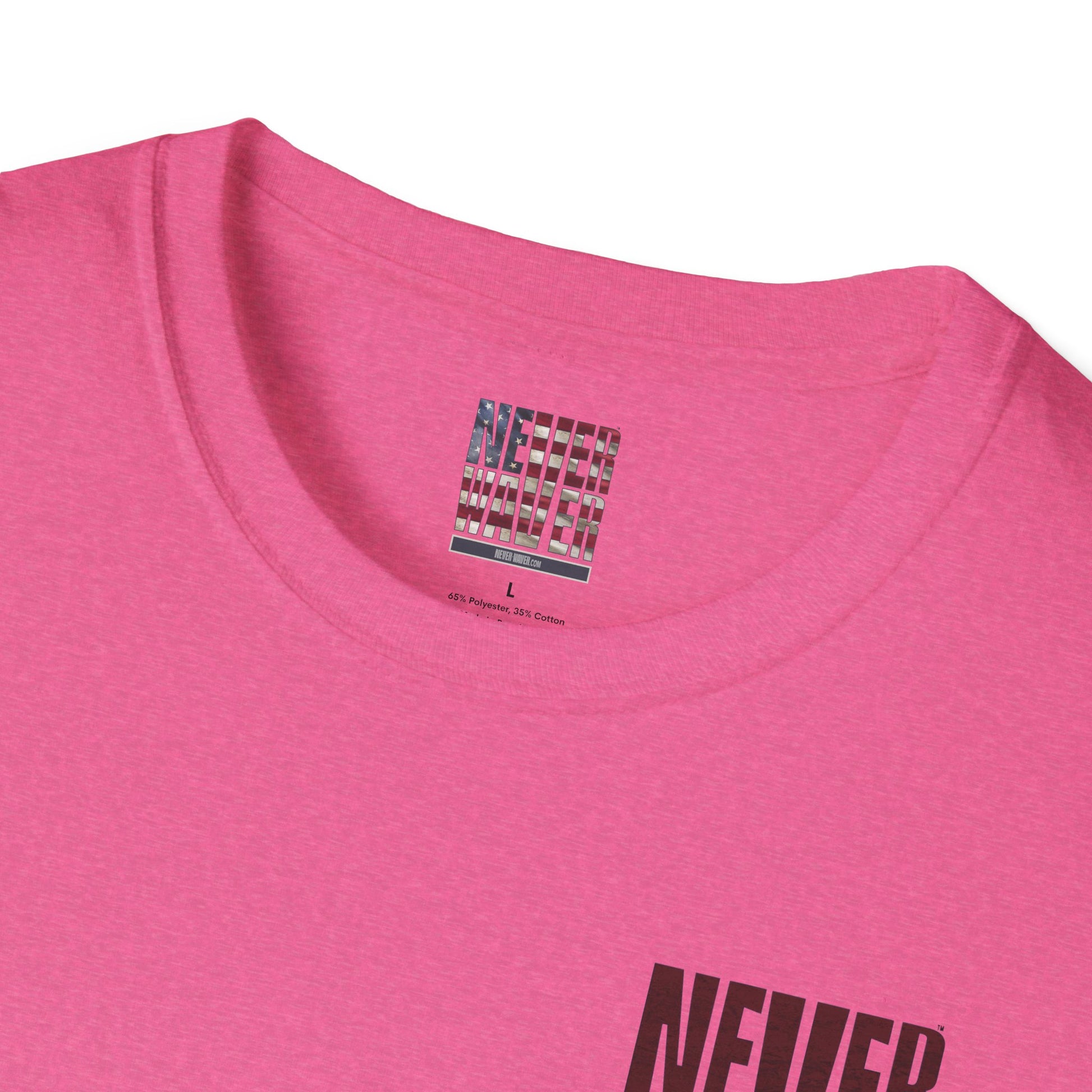 Washington Fans Never Waver Unisex Softstyle T-Shirt - Never Waver
