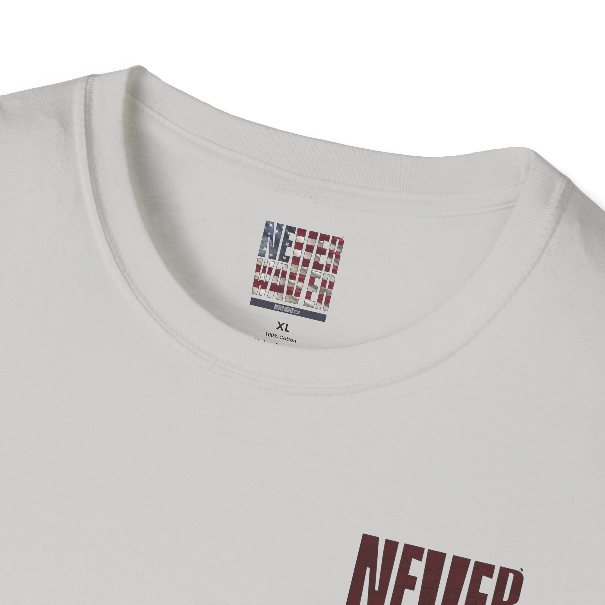 Washington Fans Never Waver Unisex Softstyle T-Shirt - Never Waver