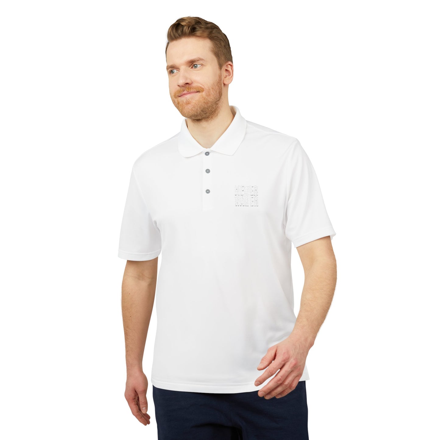 Unisex Never Waver Performance Polo Shirt - Activewear, Gym, Sports, Casual, Gift for Him/Her, Comfortable Fit
