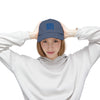 Unisex Distressed Cap - ‘NEVER WAVER’ Motivational Hat for Everyday Inspiration