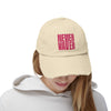 Unisex Distressed Cap - 'Never Waver' Motivational Hat - Never Waver