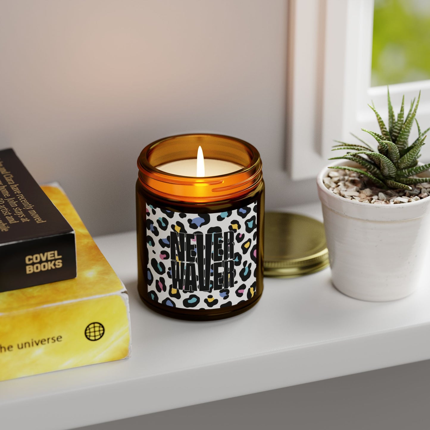 Never Waver Wild Vibes Scented Candles, Coconut Apricot Wax, Eco-Friendly Aromatherapy, Unique Home Decor, Gift for Her, Relaxation Gift - Never Waver