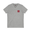 Unisex V-Neck Tee - Never Waver Inspirational Crew T-Shirt - Never Waver