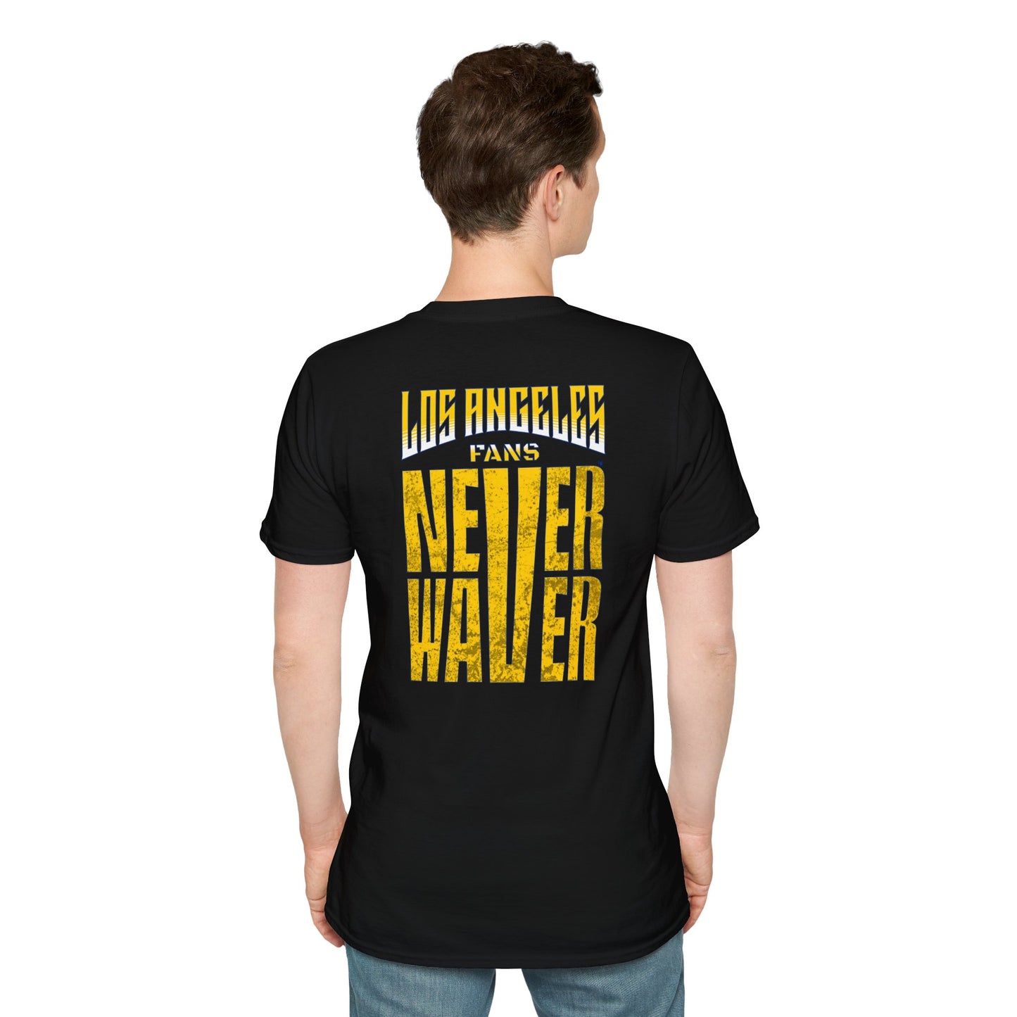 Los Angeles Fans Never Waver Unisex Softstyle T-Shirt - Never Waver