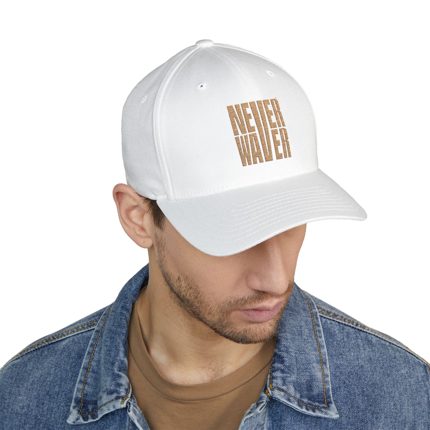 Never Waver Camouflage Embroidered Cap - Perfect for Outdoor Adventures