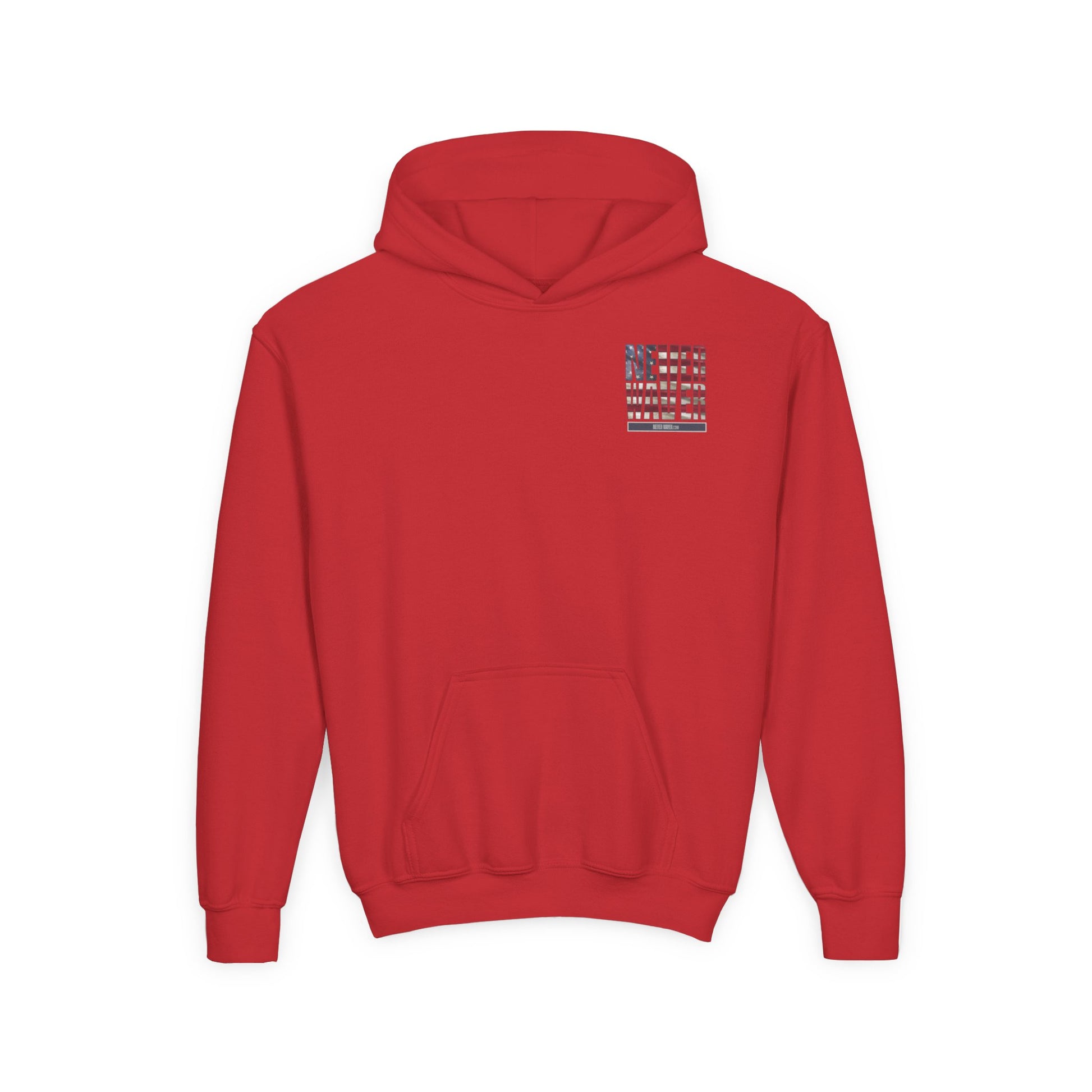 Youth Golf Hoodie - "Never Waver Golf" Sweatshirt for Young Golfers - Never Waver