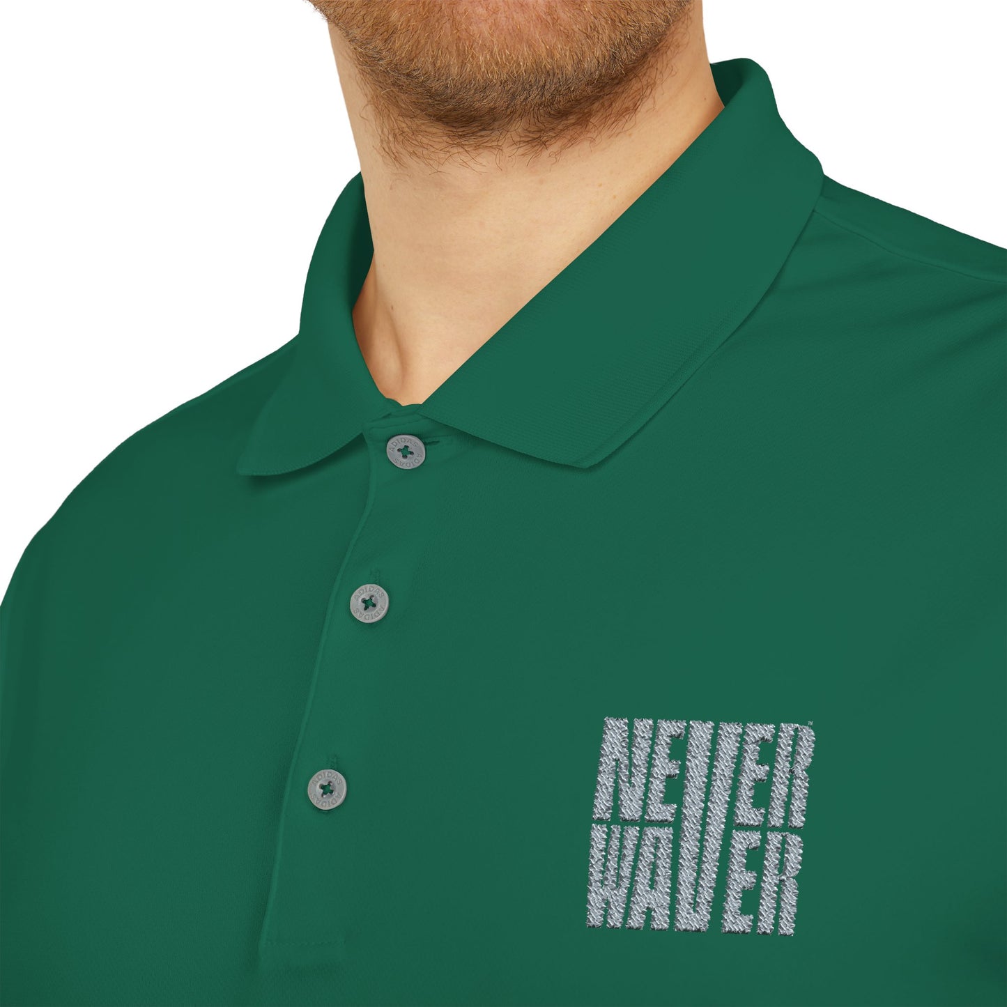 adidas Unisex Performance Polo - 'Never Waver' Athletic Shirt