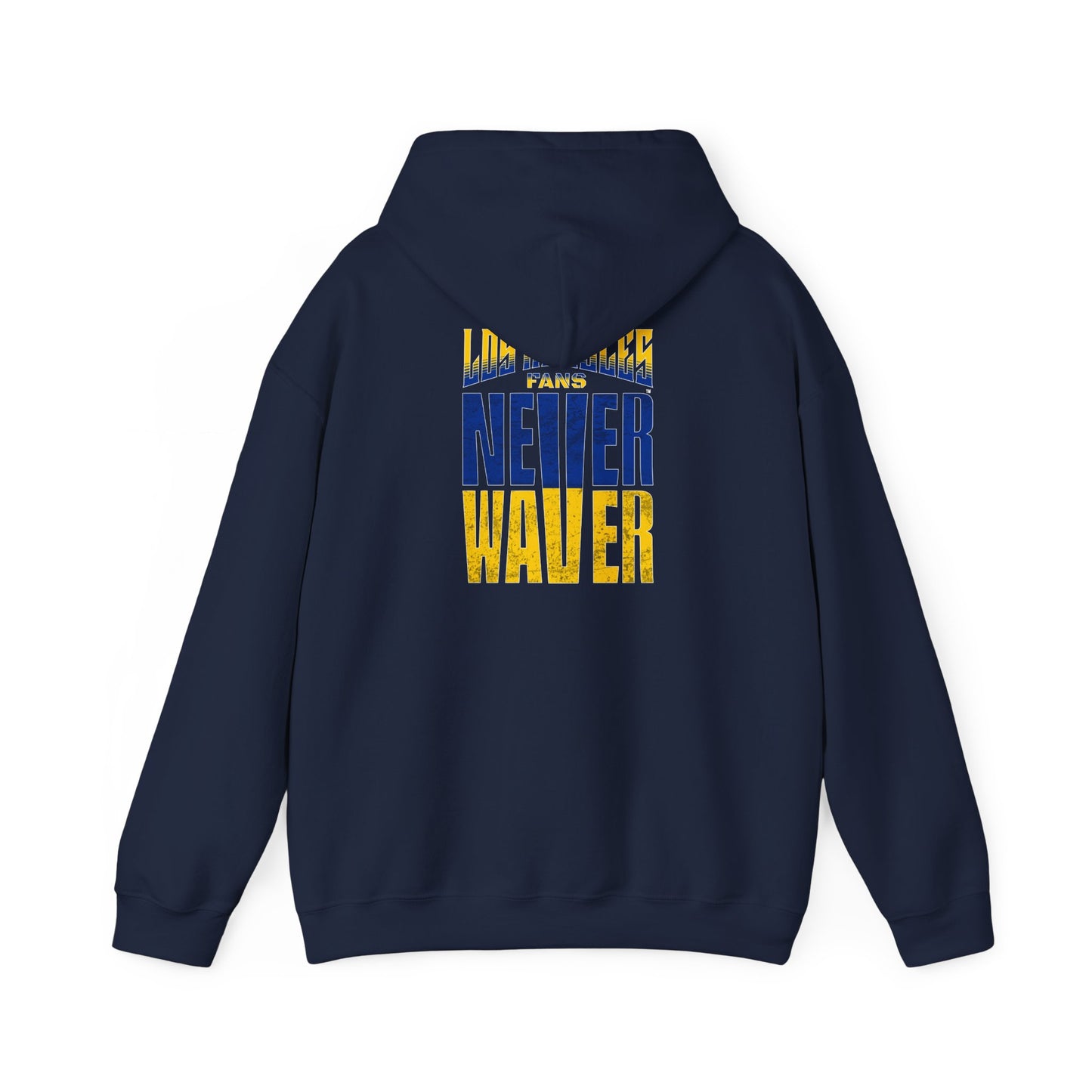 Inspired Unisex Heavy Blend™ Hooded Sweatshirt -Los Angeles Fans NEVER WAVER Graphic - Never Waver