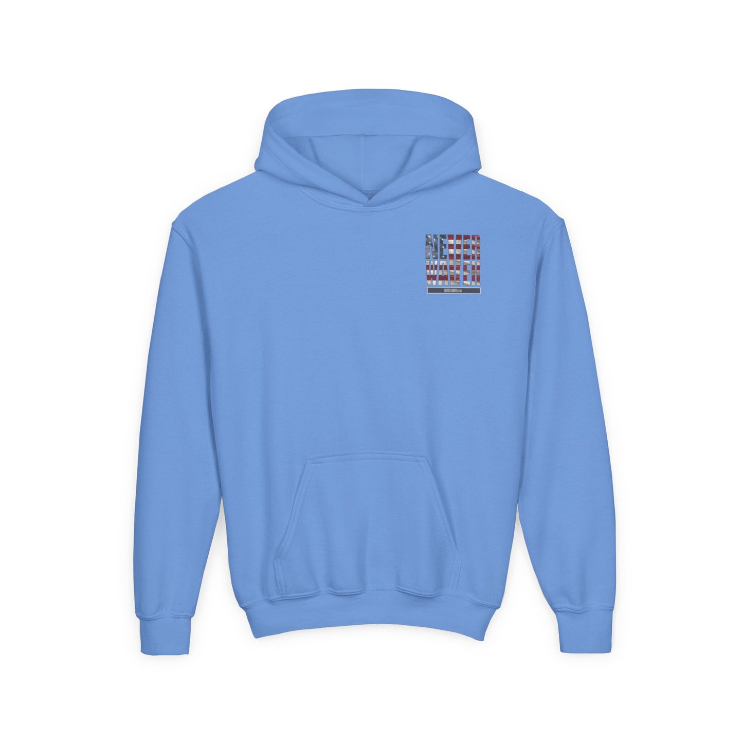 Youth Golf Hoodie - "Never Waver Golf" Sweatshirt for Young Golfers - Never Waver