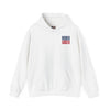 Unisex Heavy Blend™ Hooded Sweatshirt - New England Fans Never Waver w Leopard football - Never Waver