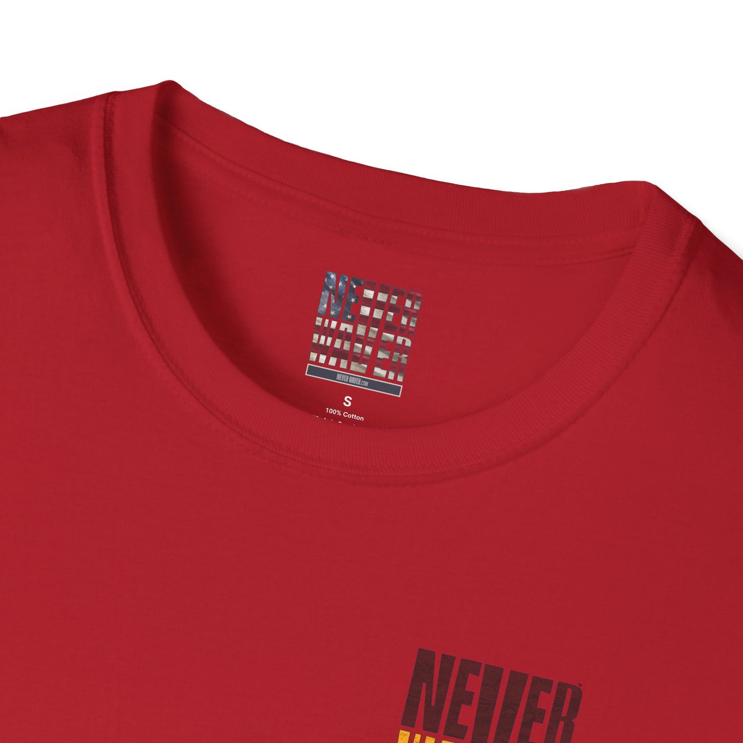Washington Fans Never Waver Unisex Softstyle T-Shirt - Never Waver