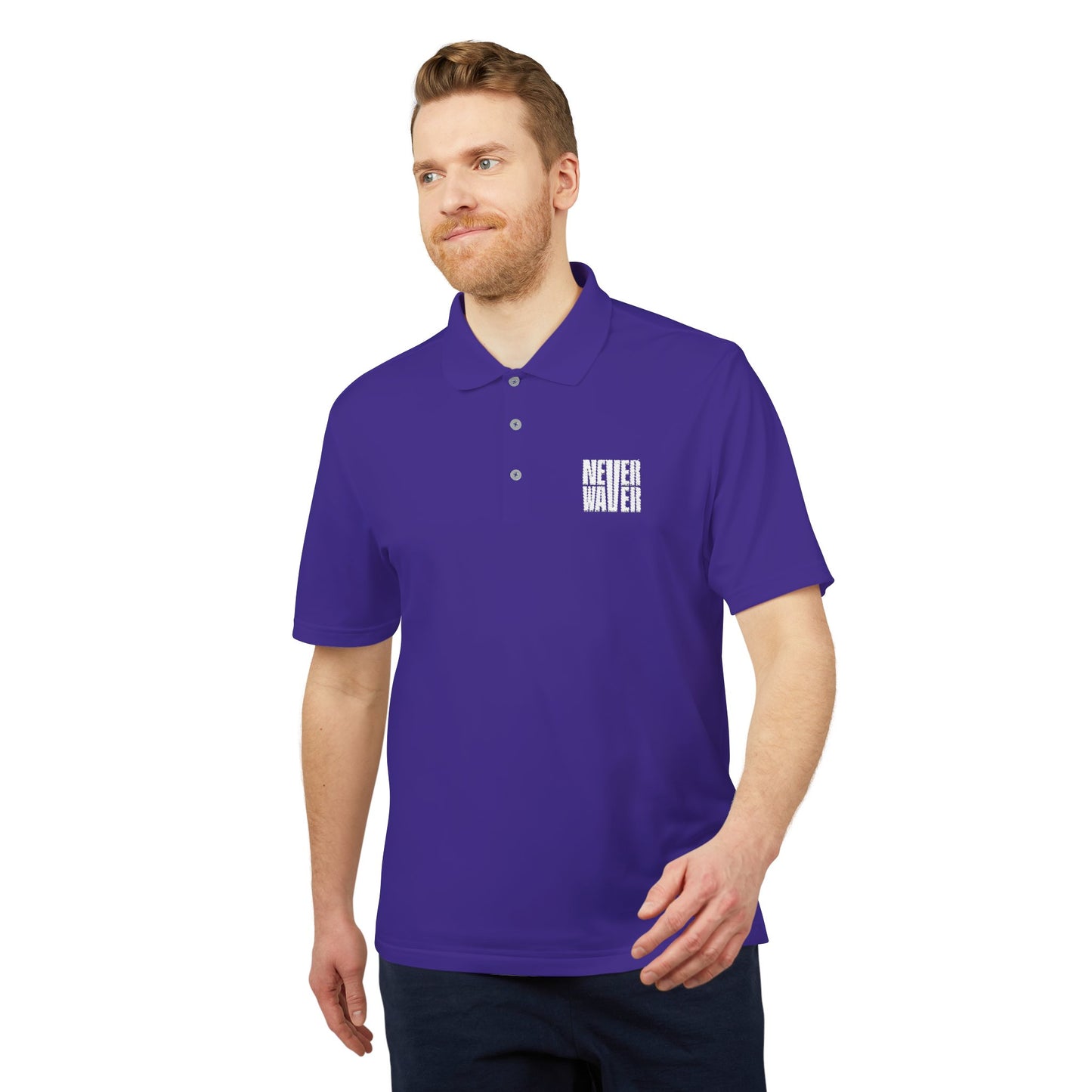 Unisex Never Waver Performance Polo Shirt - Activewear, Gym, Sports, Casual, Gift for Him/Her, Comfortable Fit