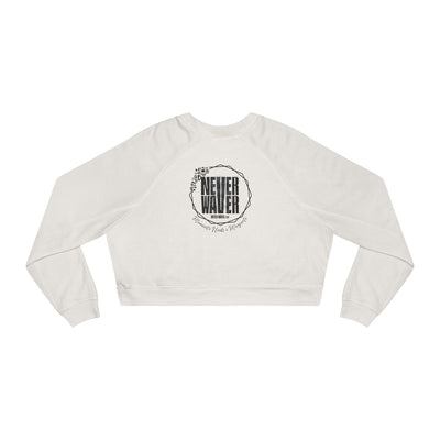 Never Waver Mamacita Needs a Margarita Women's Cropped Fleece Pullover - Never Waver