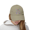 Unisex Distressed Cap - 'NEVER WAVER' Inspirational Hat for Everyday Wear Multi Color Leopard
