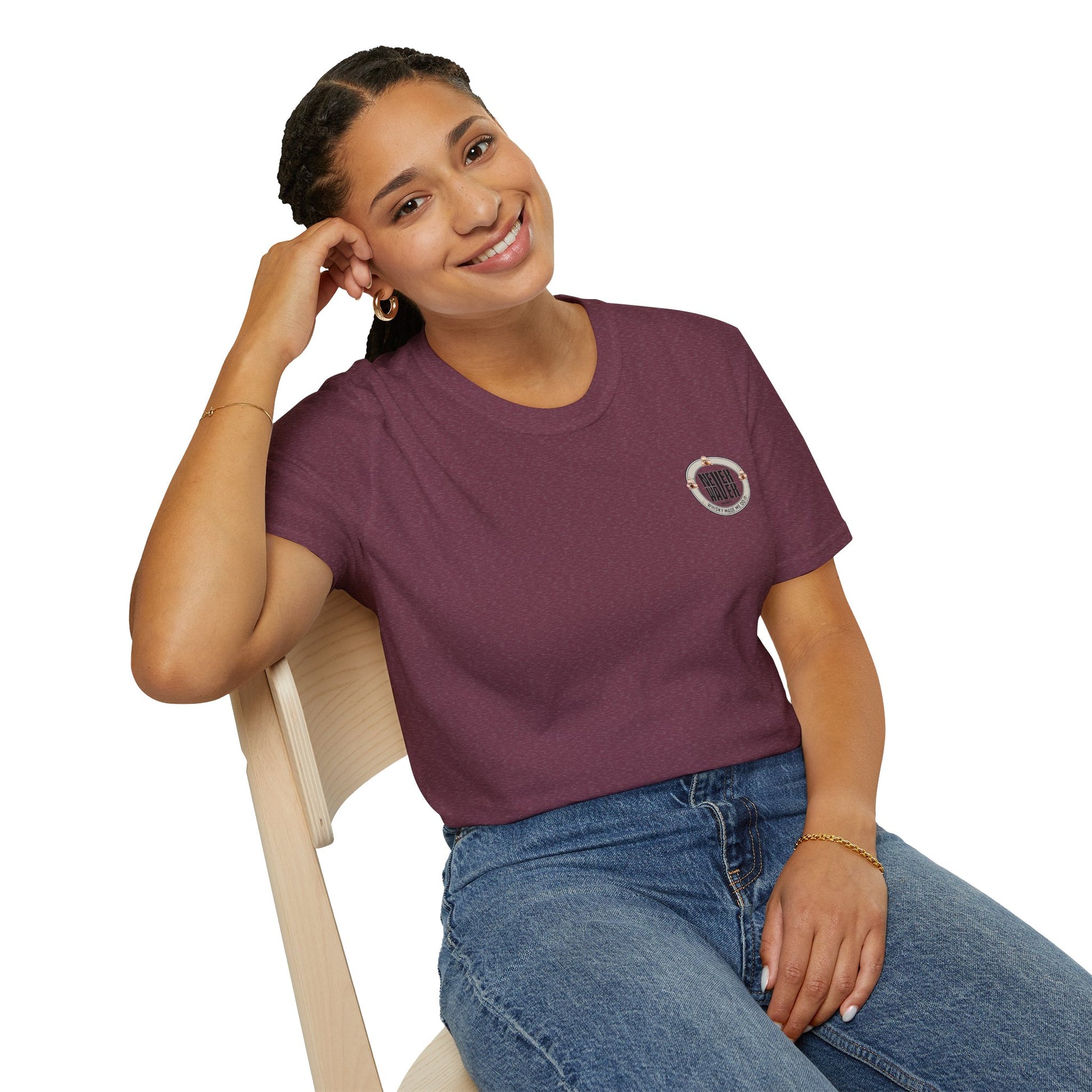 Never Waver Whisky Made Me Do It? Unisex Soft style T-Shirt - Never Waver