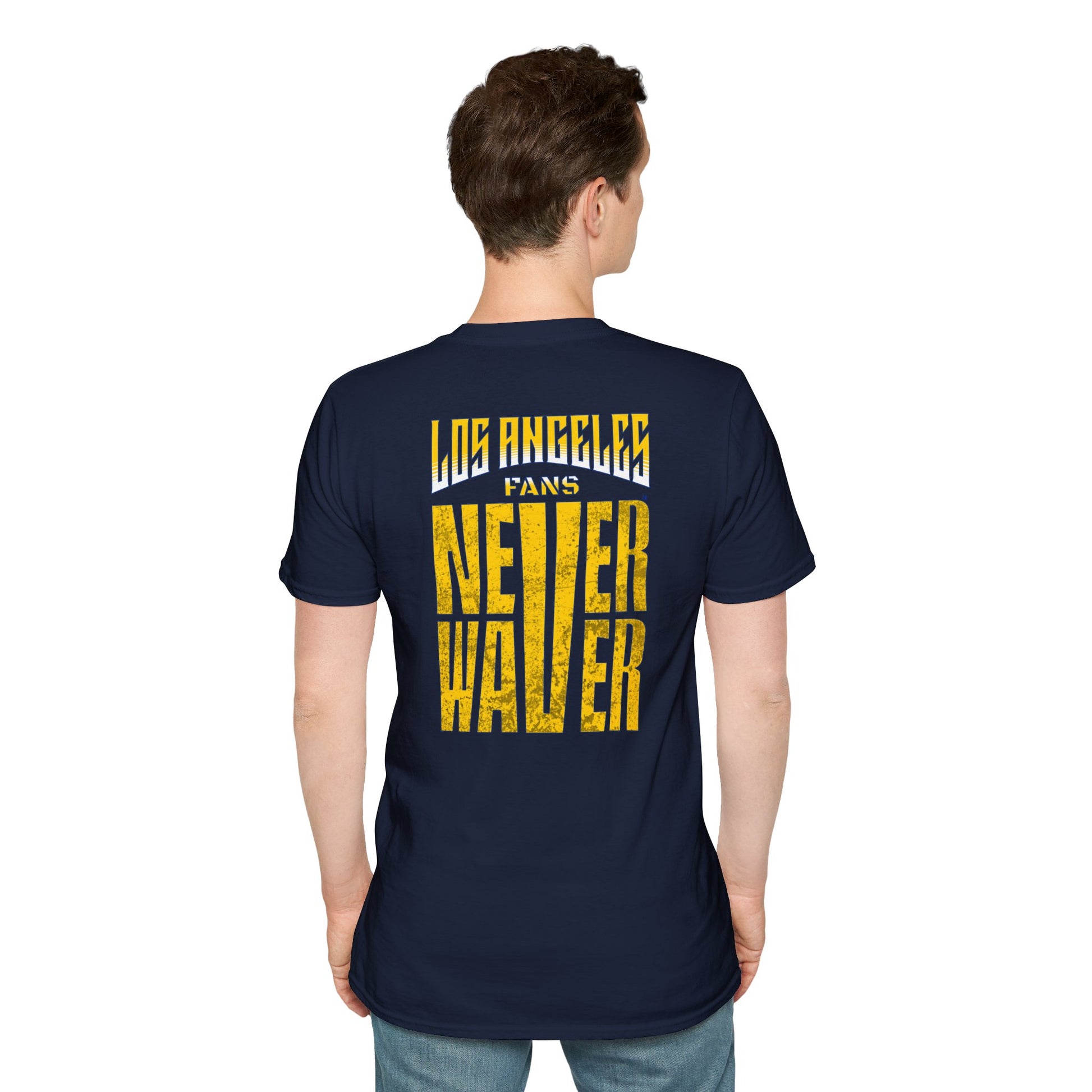 Los Angeles Fans Never Waver Unisex Softstyle T-Shirt - Never Waver