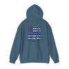Never Waver Back The Blue Hoodie - Unisex Heavy Blend Sweatshirt - Never Waver