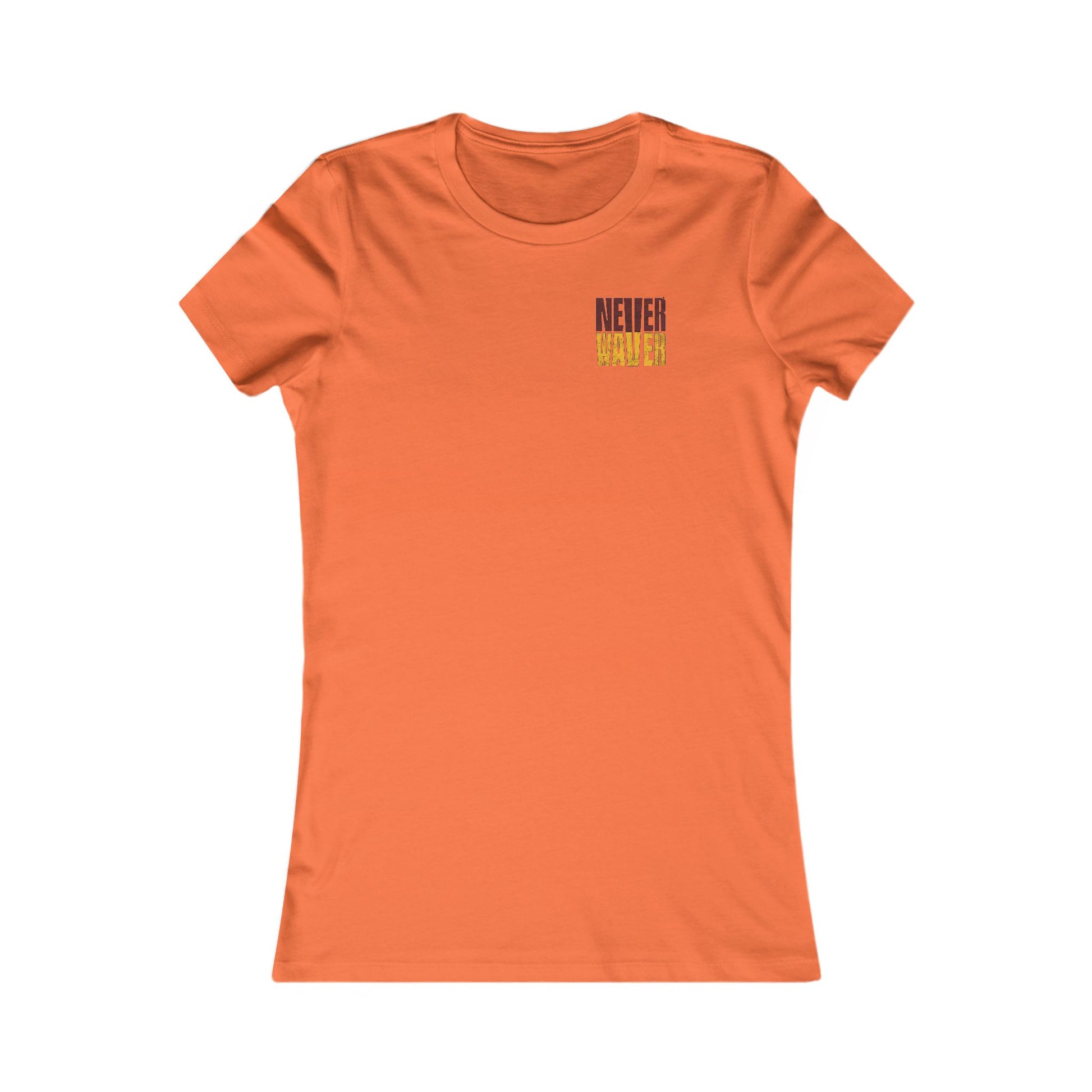 Washington Fans Never Waver W-Leopard Football Women's Favorite Tee - Never Waver