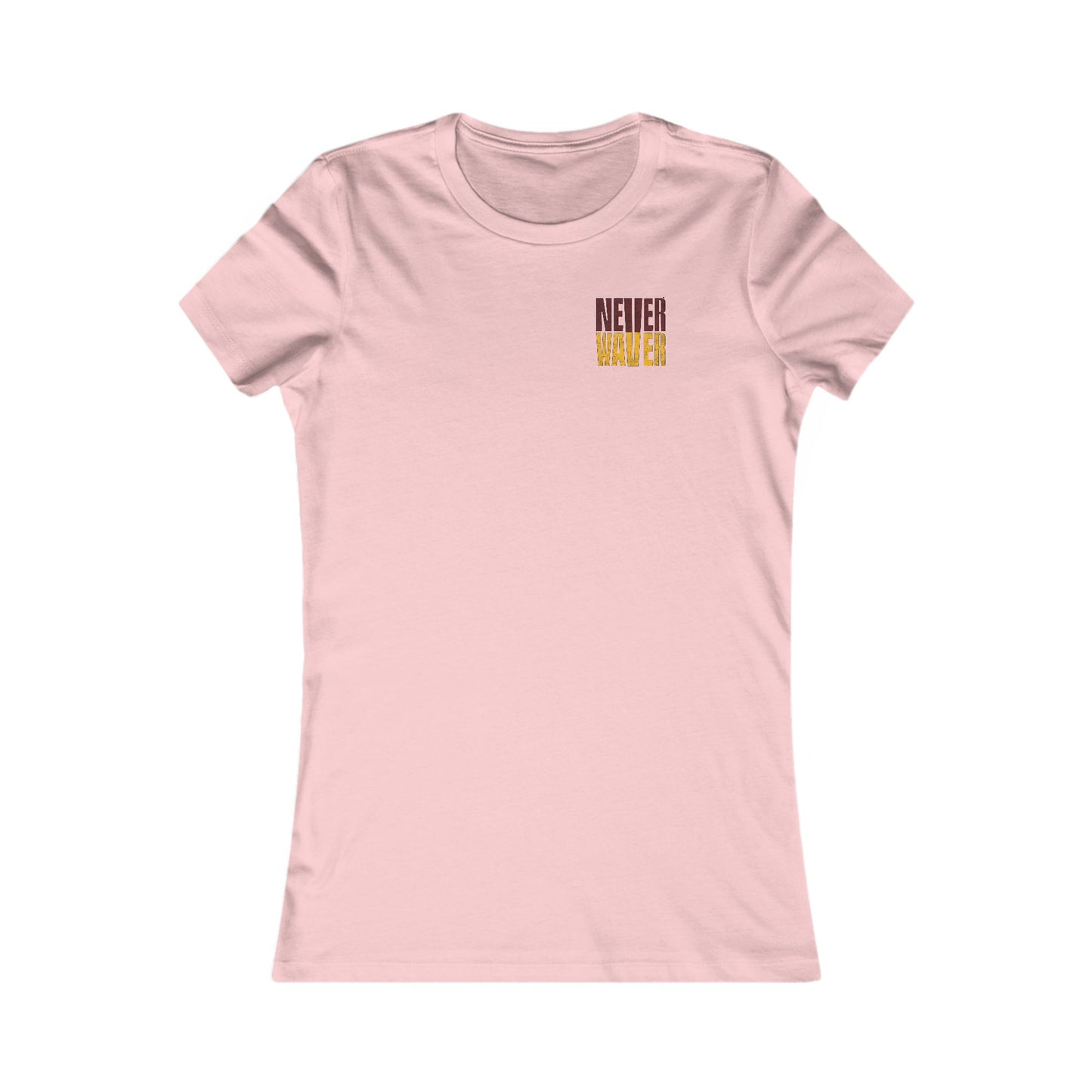 Washington Fans Never Waver W-Leopard Football Women's Favorite Tee - Never Waver