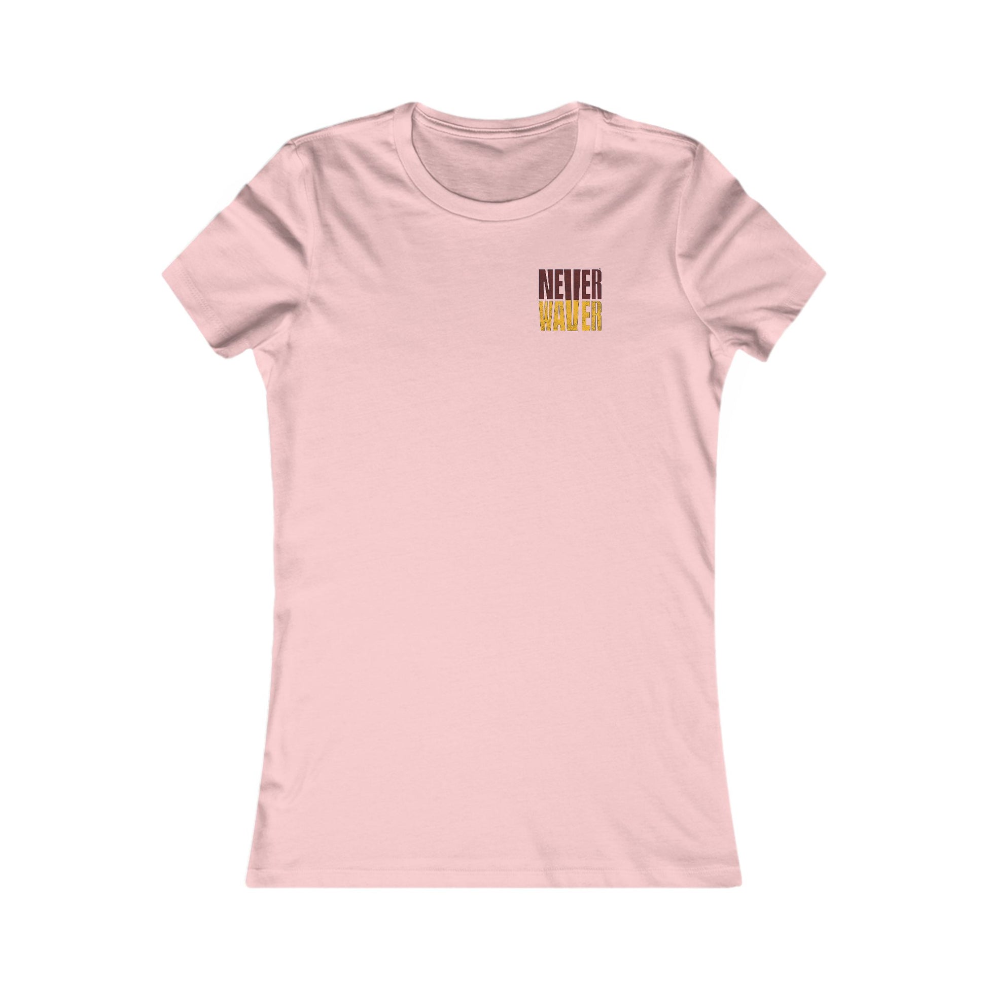 Washington Fans Never Waver W-Leopard Football Women's Favorite Tee - Never Waver