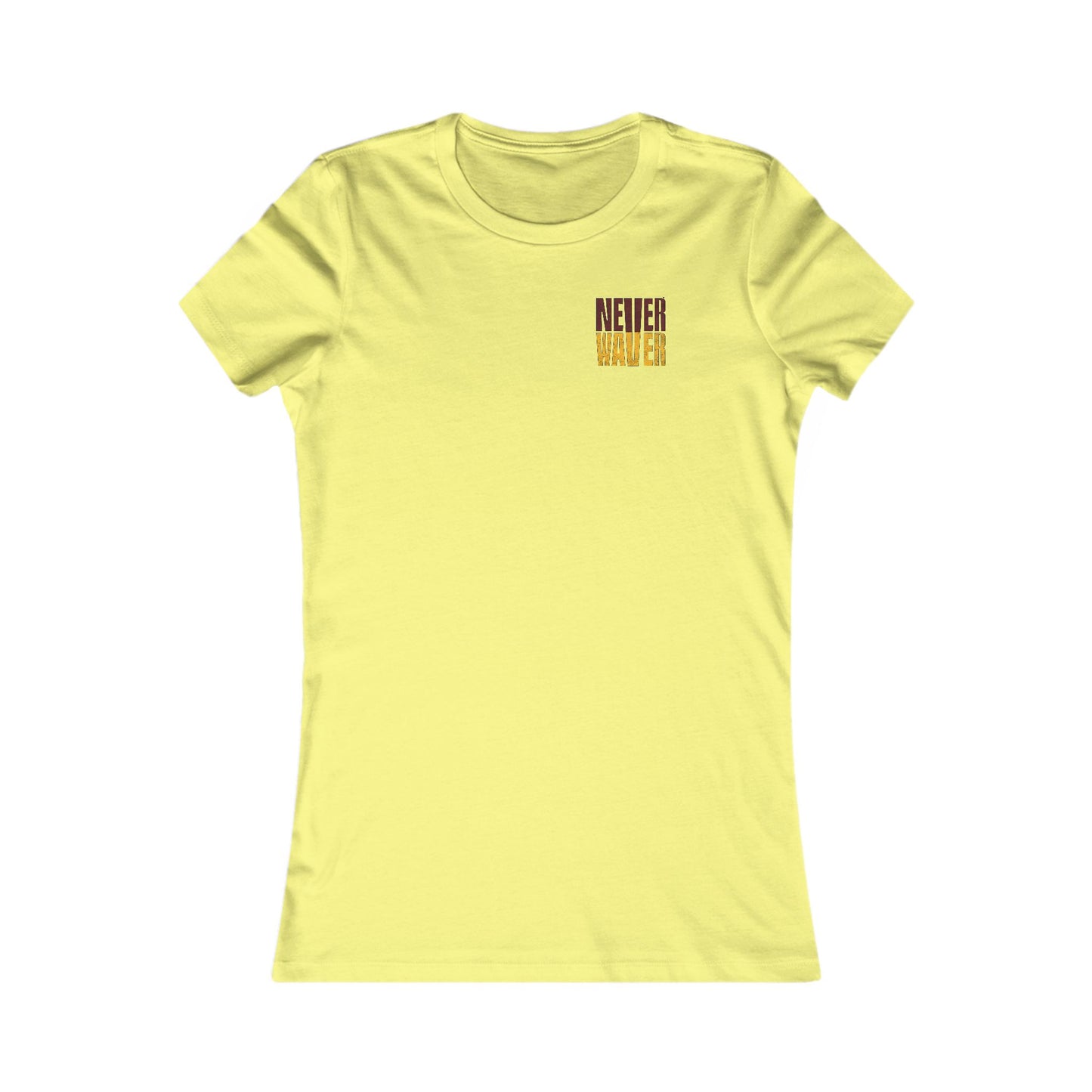 Washington Fans Never Waver W-Leopard Football Women's Favorite Tee - Never Waver