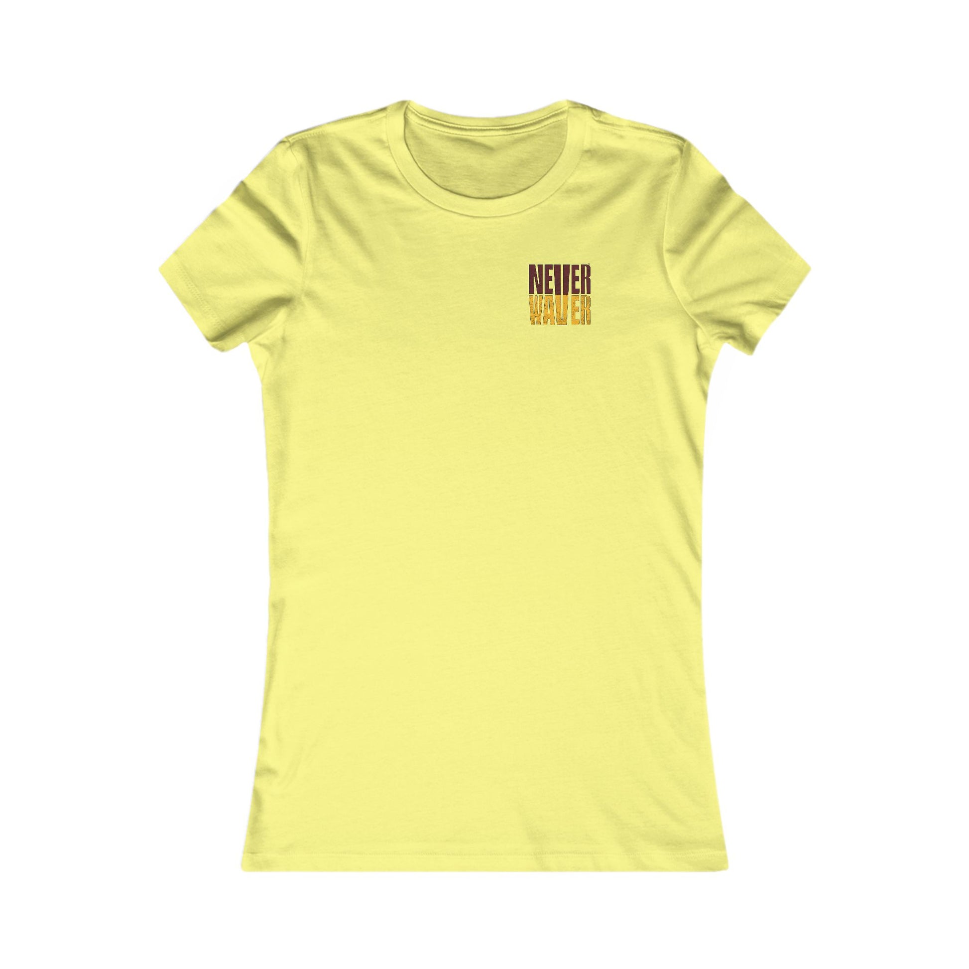 Washington Fans Never Waver W-Leopard Football Women's Favorite Tee - Never Waver