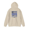 Never Waver Back The Blue Hoodie - Unisex Heavy Blend Sweatshirt - Never Waver