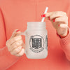 Motivational Mason Jar with Straw - 'Never Waver Ain't No Hood Like Motherhood' Design - Never Waver