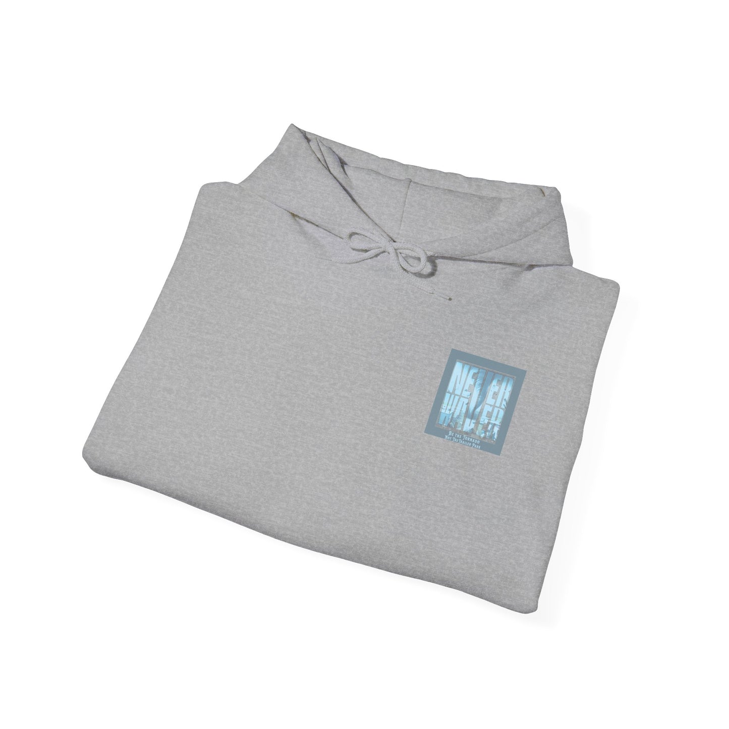 Cozy Unisex Hooded Sweatshirt - "Never Waver" Motivational Design - Never Waver