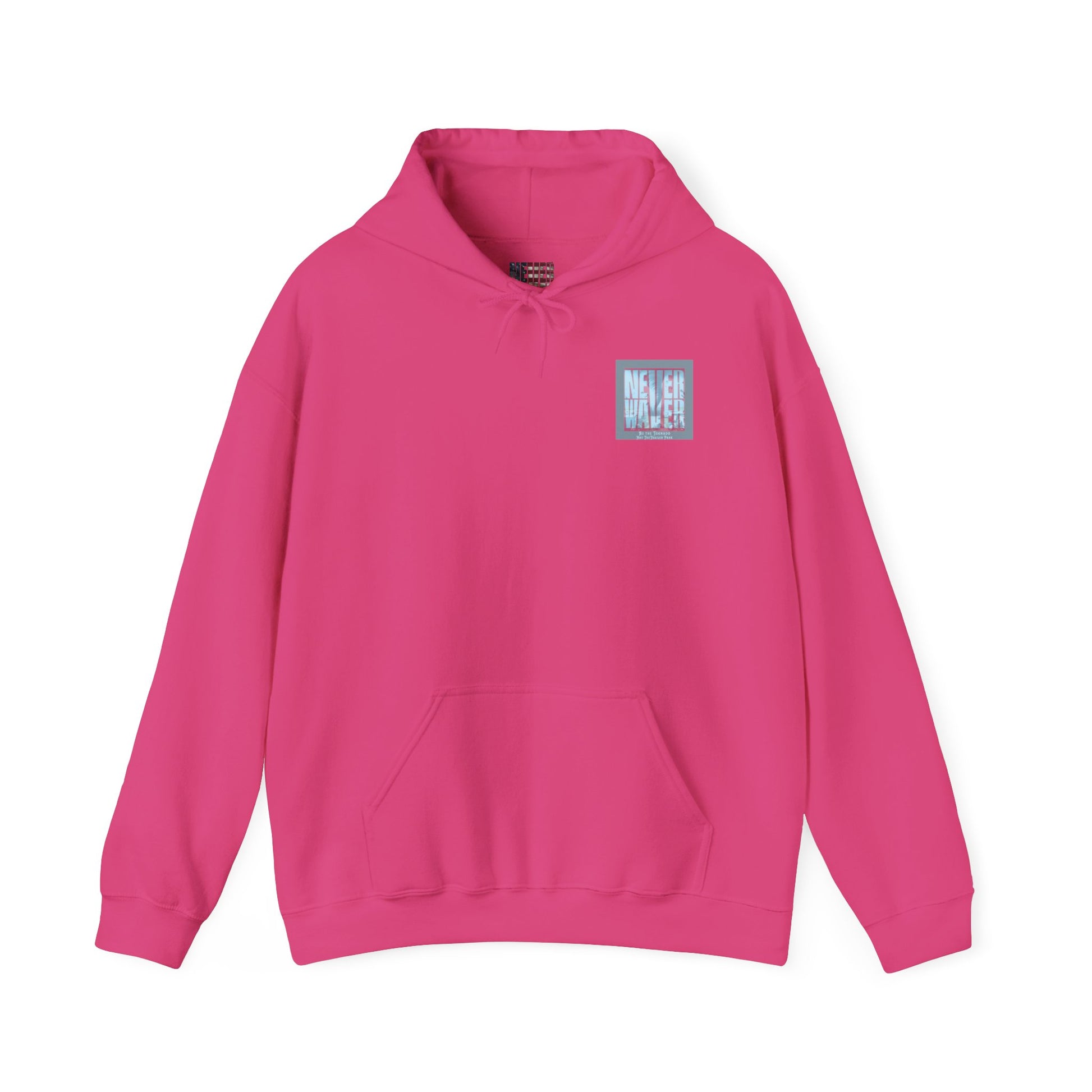 Cozy Unisex Hooded Sweatshirt - "Never Waver" Motivational Design - Never Waver