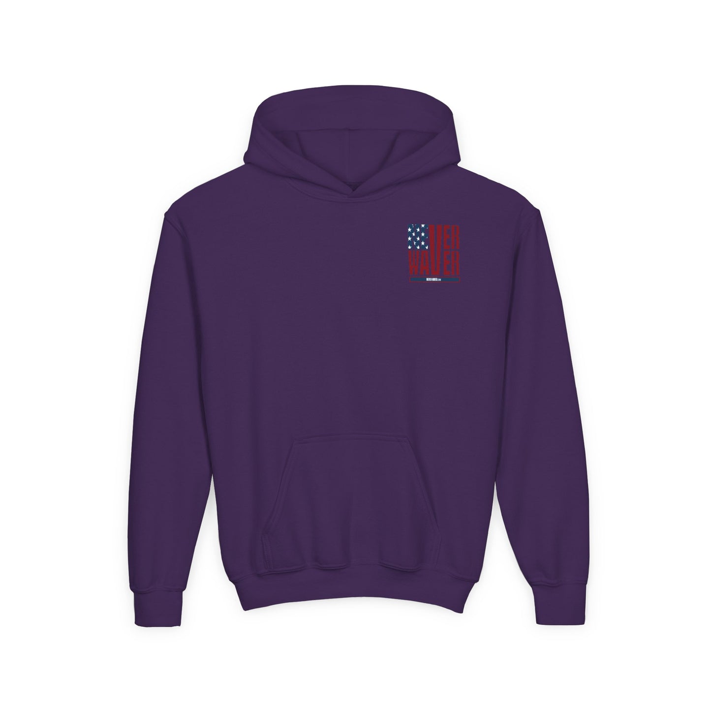 Youth Golf Hoodie - "Never Waver Golf" Sweatshirt for Young Golfers - Never Waver