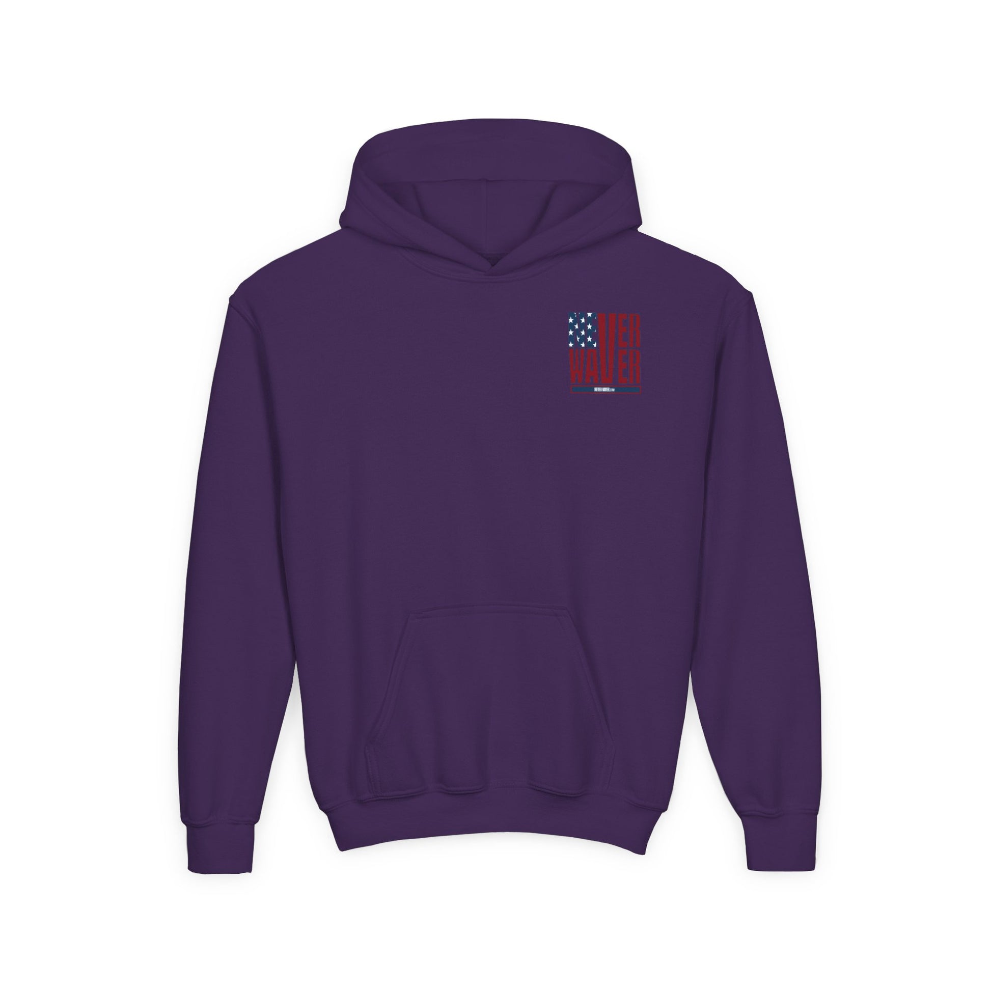 Youth Golf Hoodie - "Never Waver Golf" Sweatshirt for Young Golfers - Never Waver