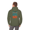 Unisex Heavy Blend™ Hooded Sweatshirt -Miami Fans  NEVER WAVER w Leopard Football | Cozy Streetwear for Every Day - Never Waver