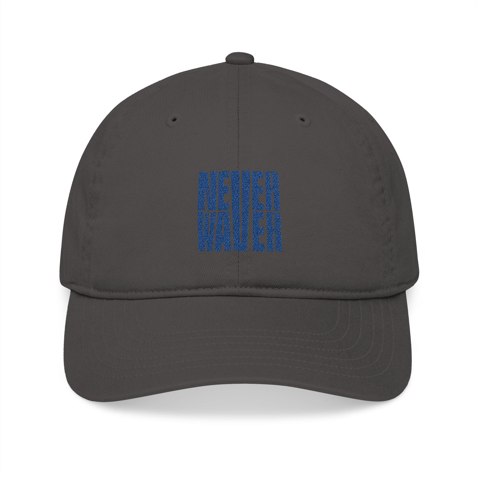 Organic Baseball Cap - Never Waver Embroidery - Never Waver