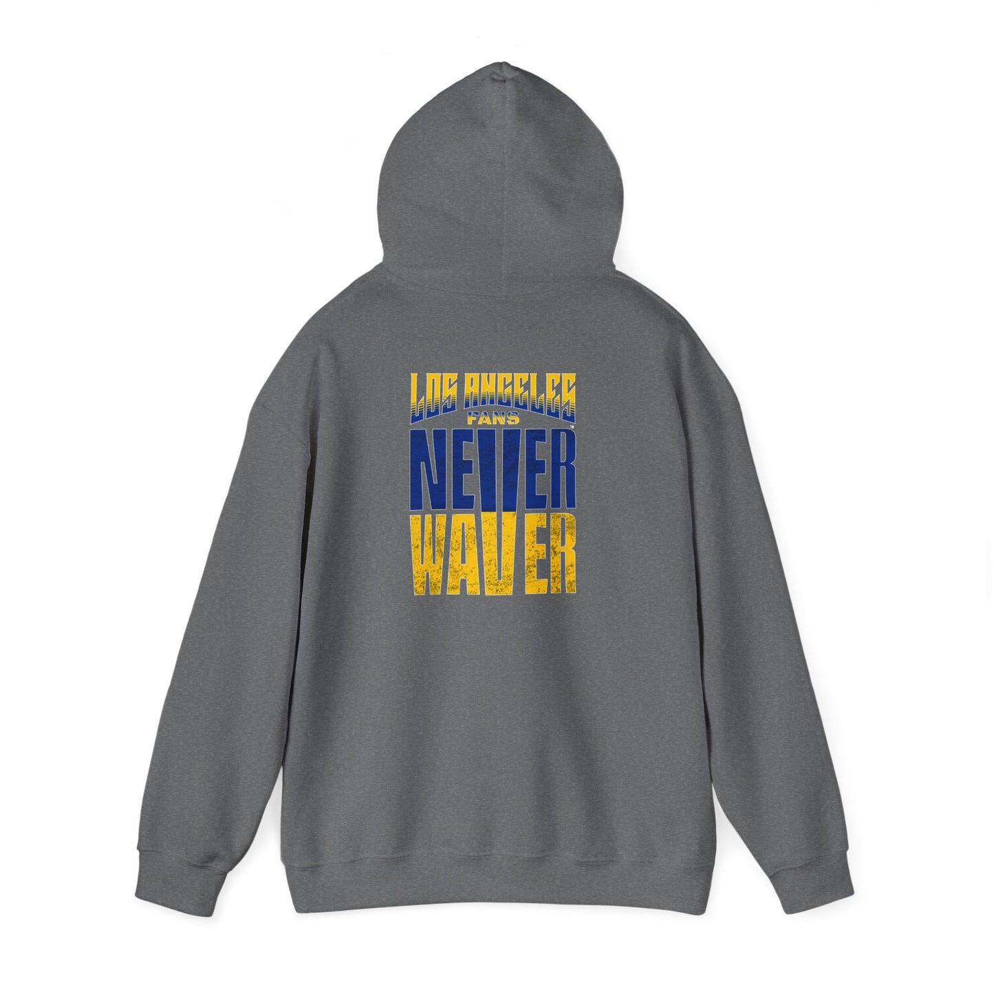 Inspired Unisex Heavy Blend™ Hooded Sweatshirt -Los Angeles Fans NEVER WAVER Graphic - Never Waver
