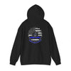 Never Waver Always Back the Blue Hooded Sweatshirt - Unisex Heavy Blend™ - Never Waver